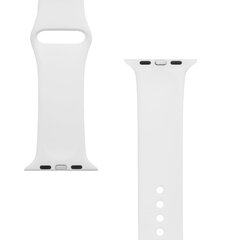 Tactical 499 Silicone Band for Apple Watch 1/2/3/4/5/6/7/SE 42/44/45mm White цена и информация | Аксессуары для смарт-часов и браслетов | hansapost.ee