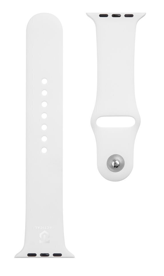 Tactical 499 Silicone Band for Apple Watch 1/2/3/4/5/6/7/SE 42/44/45mm White hind ja info | Nutikellade aksessuaarid ja tarvikud | hansapost.ee
