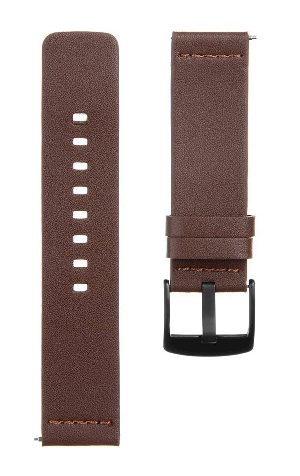 Tactical 308 Leather Band 22mm Brown цена и информация | Nutikellade aksessuaarid ja tarvikud | hansapost.ee