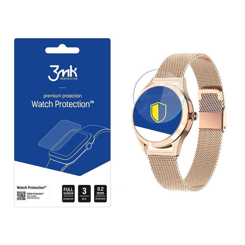 KingWear KW10 - 3mk Watch Protection™ v. ARC+ screen protector цена и информация | Nutikellade aksessuaarid ja tarvikud | hansapost.ee