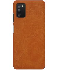 Nillkin Qin Book Case for Samsung Galaxy A03s Brown hind ja info | Telefonide kaitsekaaned ja -ümbrised | hansapost.ee