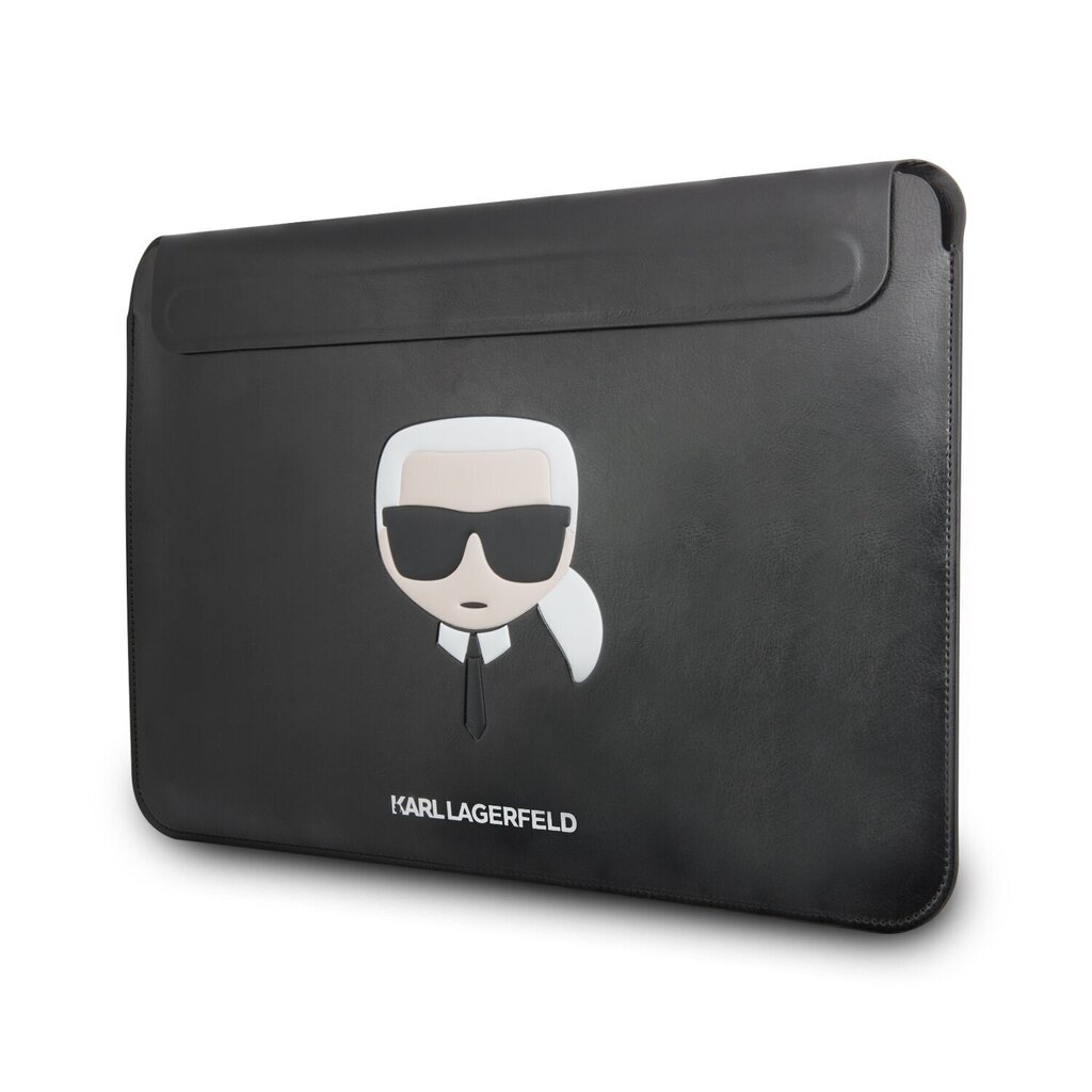 Karl Lagerfeld Head Embossed Computer Sleeve 16" Black hind ja info | Sülearvutikotid | hansapost.ee