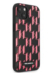 Karl Lagerfeld Monogram Plaque Case for iPhone 13 mini Pink hind ja info | Telefonide kaitsekaaned ja -ümbrised | hansapost.ee