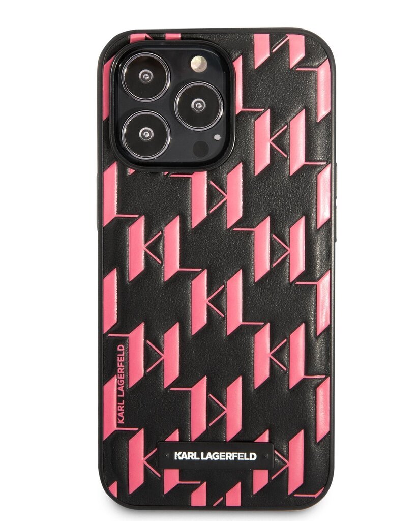 Karl Lagerfeld Monogram Plaque Case for iPhone 13 Pro Pink hind ja info | Telefonide kaitsekaaned ja -ümbrised | hansapost.ee