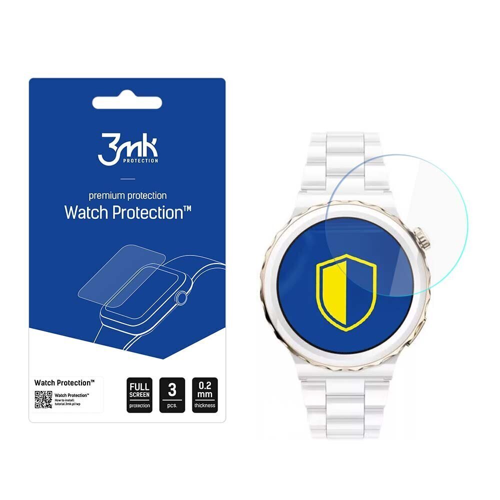 Huawei GT 3 Pro Elegant 43mm - 3mk Watch Protection™ v. FlexibleGlass Lite screen protector цена и информация | Nutikellade aksessuaarid ja tarvikud | hansapost.ee