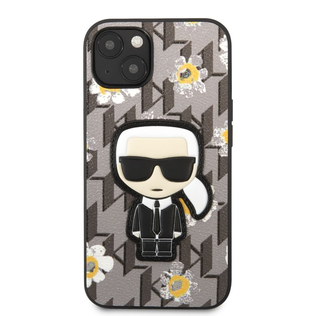 Karl Lagerfeld Ikonik Flower Case for iPhone 13 Grey цена и информация | Telefonide kaitsekaaned ja -ümbrised | hansapost.ee