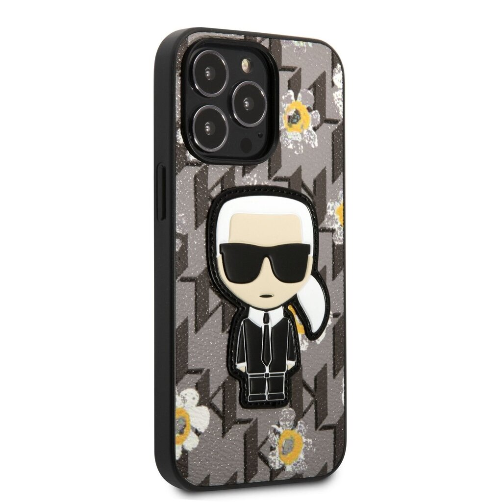 Karl Lagerfeld Ikonik Flower Case for iPhone 13 Pro Max Grey hind ja info | Telefonide kaitsekaaned ja -ümbrised | hansapost.ee