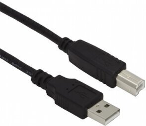 Kabelis Brackton USB Male - USB Male B 3m Black цена и информация | Mobiiltelefonide kaablid | hansapost.ee