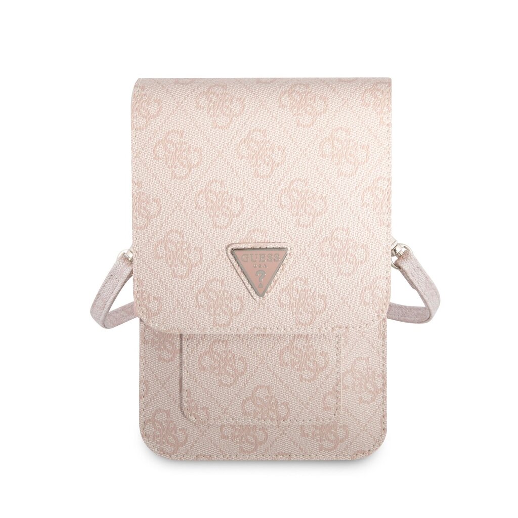 Guess PU 4G Triangle Logo Phone Bag Pink hind ja info | Telefonide kaitsekaaned ja -ümbrised | hansapost.ee