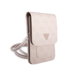 Guess PU 4G Triangle Logo Phone Bag Pink цена и информация | Чехлы для телефонов | hansapost.ee