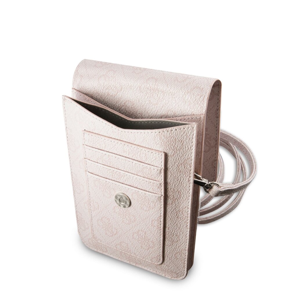 Guess PU 4G Triangle Logo Phone Bag Pink hind ja info | Telefonide kaitsekaaned ja -ümbrised | hansapost.ee