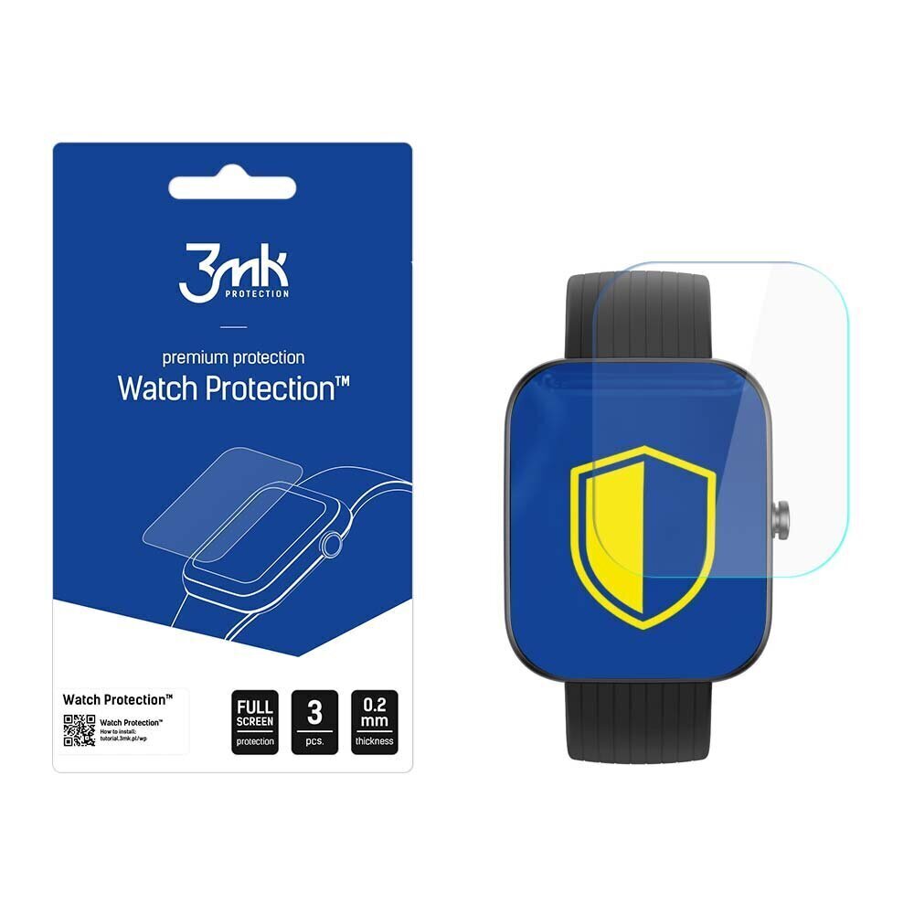 Amazfit Bip 3/3 Pro - 3mk Watch Protection™ v. ARC+ screen protector цена и информация | Nutikellade aksessuaarid ja tarvikud | hansapost.ee