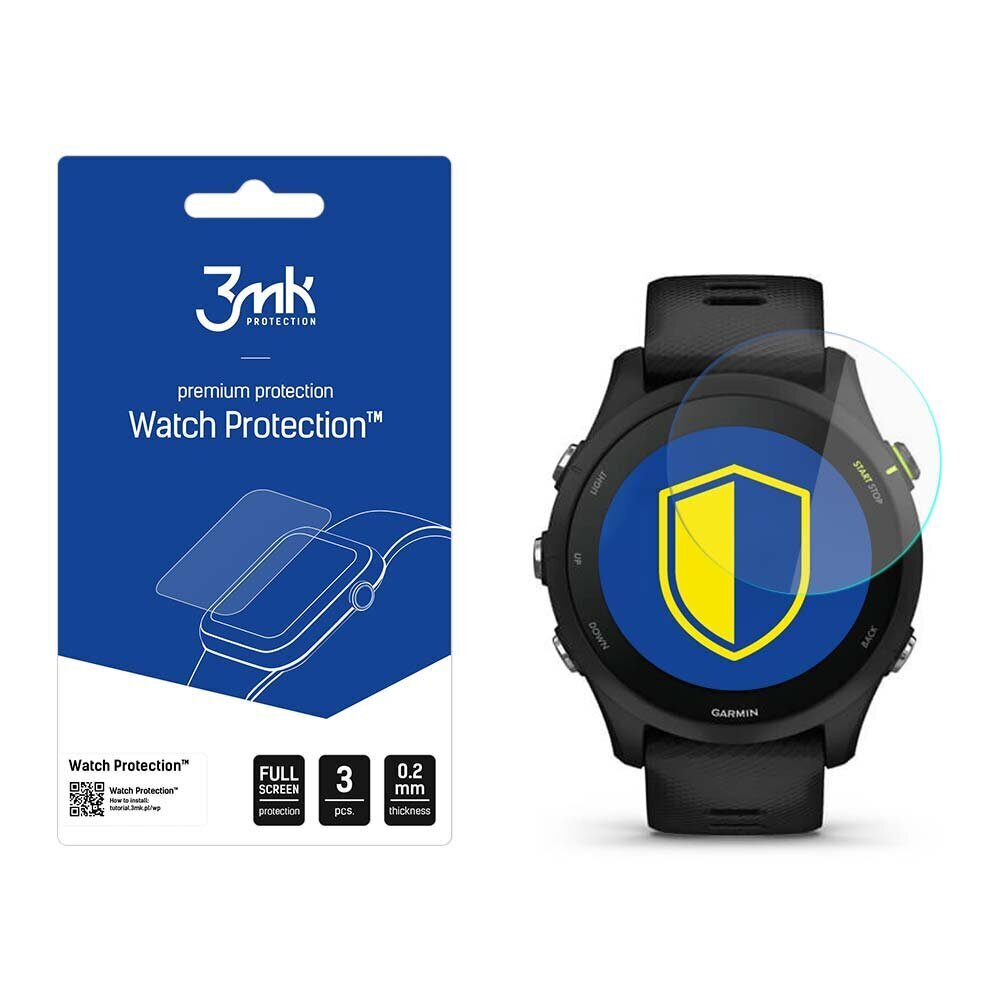 Garmin Forerunner 255 - 3mk Watch Protection™ v. FlexibleGlass Lite screen protector hind ja info | Nutikellade aksessuaarid ja tarvikud | hansapost.ee