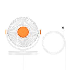 Baseus Serenity desktop oscillating fan (white) цена и информация | Вентиляторы | hansapost.ee
