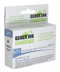 Tindikassett Generink Epson E-71Y Yellow hind ja info | Tindiprinteri kassetid | hansapost.ee