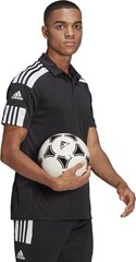 Meeste T-särk Adidas Squadra 21 Polo GK9556, must hind ja info | Jalgpalli varustus ja riided | hansapost.ee