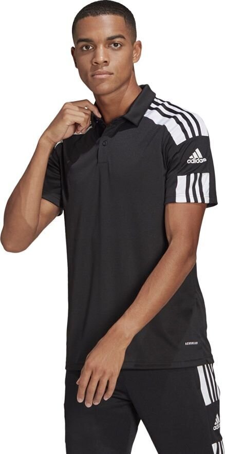 Meeste T-särk Adidas Squadra 21 Polo GK9556, must hind ja info | Jalgpalli varustus ja riided | hansapost.ee