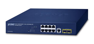 Коммутатор PLANET 10/100/1000T + 2-Port Managed L2/L4 Gigabit Ethernet (10/100/1000) 1U Blue цена и информация | Коммутаторы (Switch) | hansapost.ee