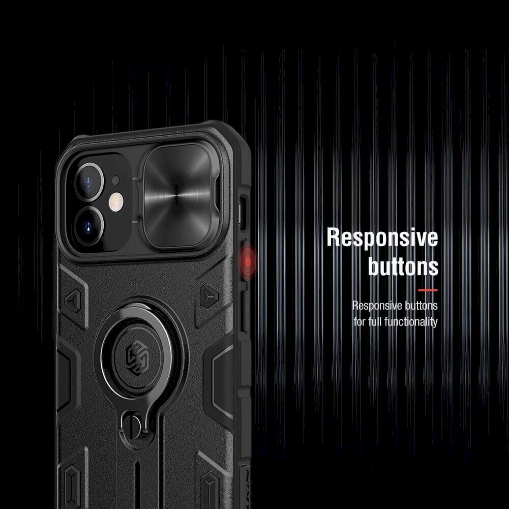 Nillkin CamShield Armor Hard Case for iPhone 12 mini 5.4 Black hind ja info | Telefonide kaitsekaaned ja -ümbrised | hansapost.ee