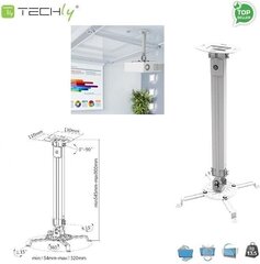 Techly laeprojektori hoidik 54-90 cm, kuni 13,5 kg, hall price and information | TV wall mounts and holders | hansapost.ee