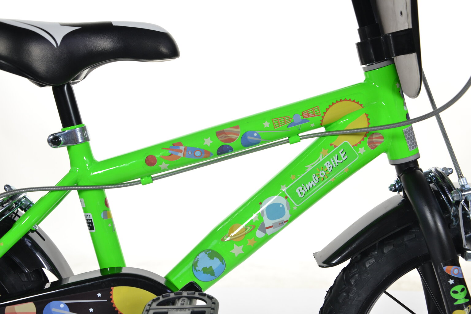 Laste jalgratas Bimbo Bike 16" Boy Cosmos, roheline hind ja info | Jalgrattad | hansapost.ee