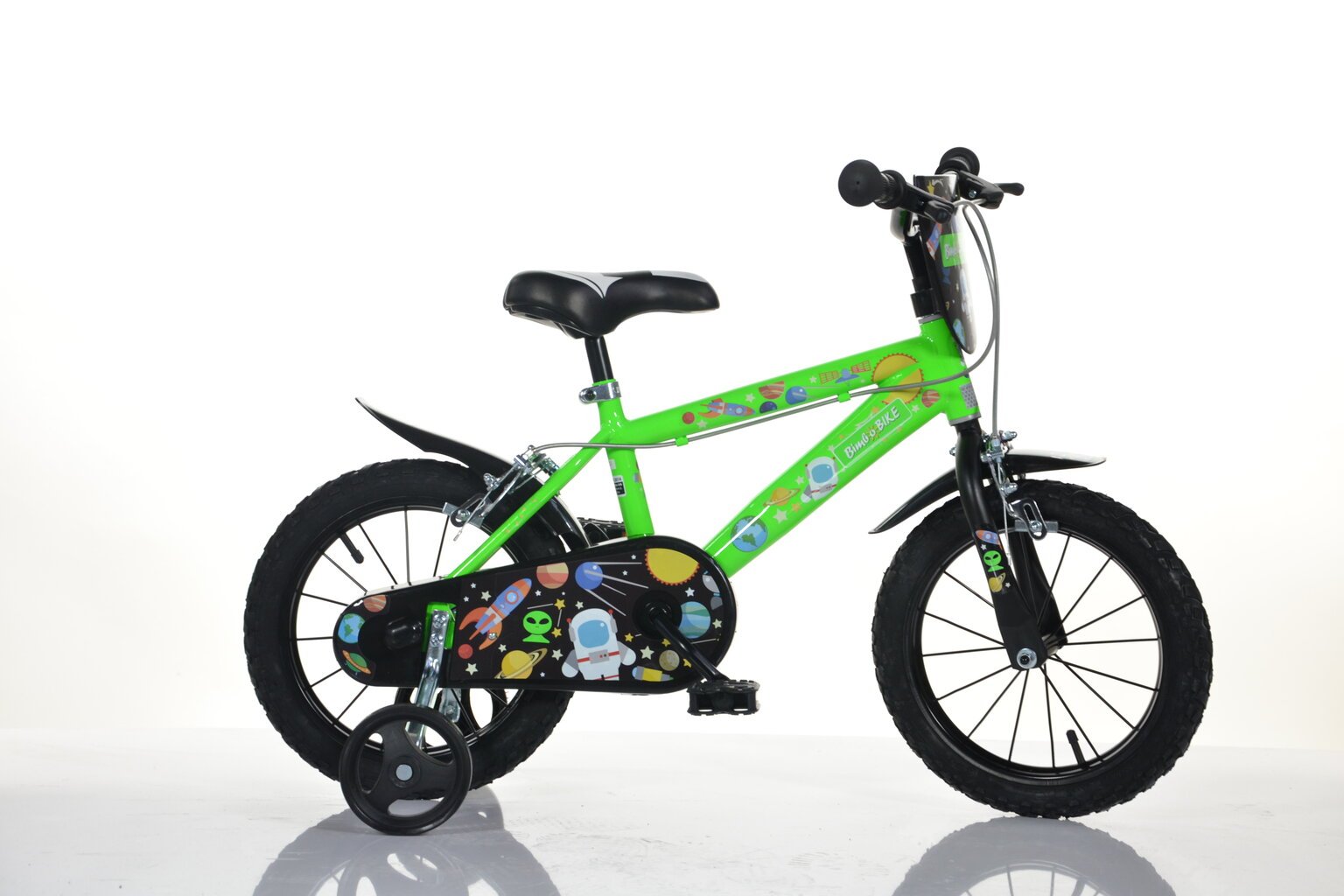 Laste jalgratas Bimbo Bike 16" Boy Cosmos, roheline hind ja info | Jalgrattad | hansapost.ee