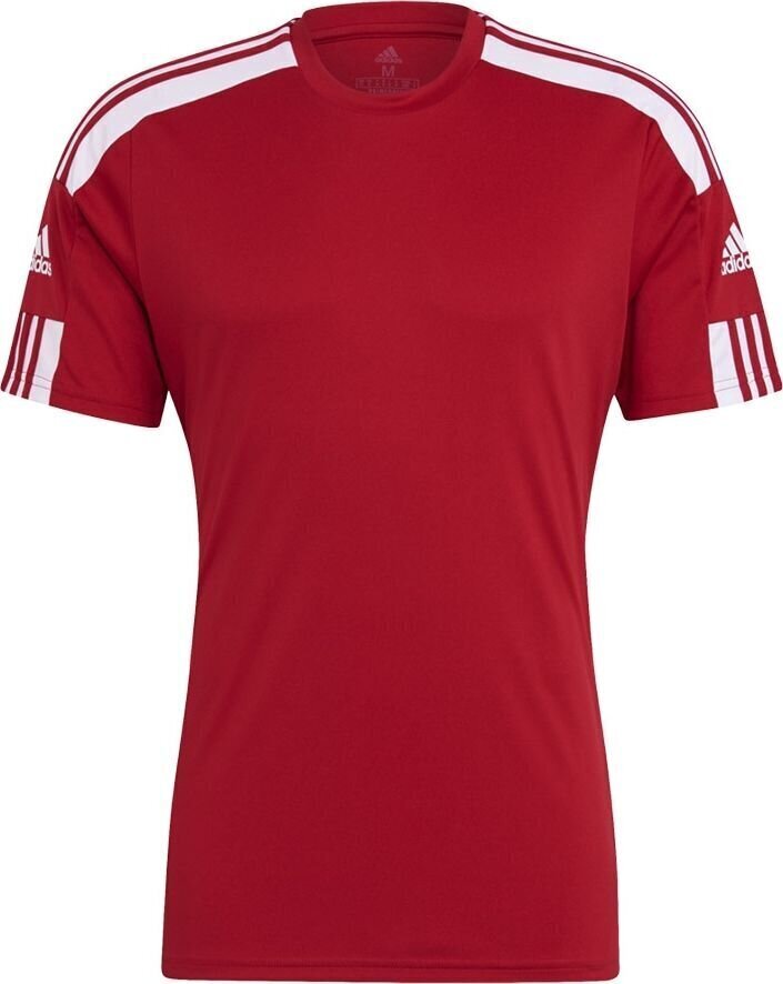 Meeste lühikeste varrukatega T-särk Adidas Squadra 21 Jersey GN5722, punane цена и информация | Jalgpalli varustus ja riided | hansapost.ee