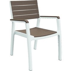 Aiatool Florence, valge/pruun price and information | Garden chairs, balcony chairs | hansapost.ee