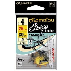 Konksud rihmaga Kamatsu Carp Leader Yamato, 20 cm / nr 6 hind ja info | Konksud kalapüügiks | hansapost.ee