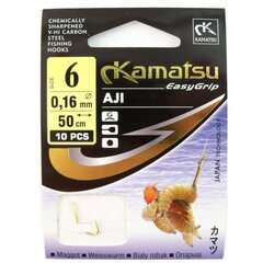 Konksud jalutusrihmaga Kamatsu Aji Maggot, 50 cm - nr 10 цена и информация | Крючки для рыбалки | hansapost.ee