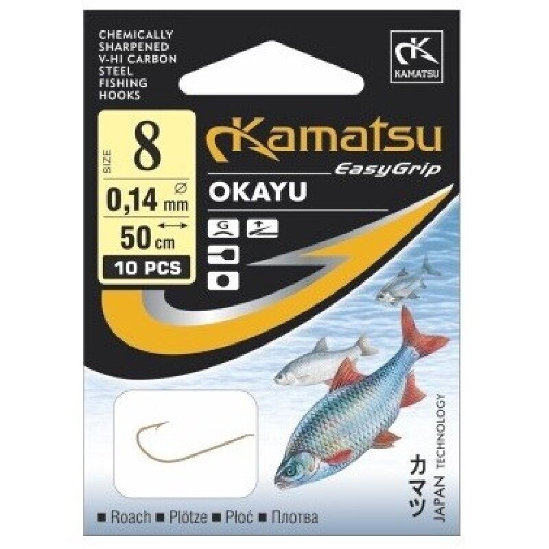 Konksud jalutusrihmaga Kamatsu Okayu Ploc, 50 cm - nr 6 hind ja info | Konksud kalapüügiks | hansapost.ee