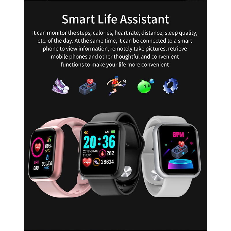 Nutikell iWear M8 Smart & Fit käekell Full Touch 1,3-tollise Ips-meedia juhtimisega / HR / Vererõhk / Sotsiaalne - roosa цена и информация | Nutikellad, laste nutikellad | hansapost.ee