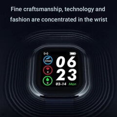 iWear M8 Фитнес Смарт-часы с Full Touch 1,3 '' IPS дисплеем изм. HR & кровяного давления / Соц. сети Черный цена и информация | Смарт-часы (smartwatch) | hansapost.ee