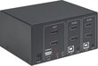KVM lüliti Manhattan HDMI/USB 2x1 Dual-Monitor Video 4K*30Hz hind ja info | Võrgulülitid | hansapost.ee
