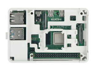 Korpus Raspberry Pi 4B - valge - MaticBox 4 hind ja info | Konstruktorid, robootika ja tarvikud | hansapost.ee