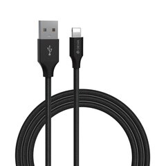 USB - Lightning kaabel Devia 1,0 m 2,4A black hind ja info | Mobiiltelefonide kaablid | hansapost.ee