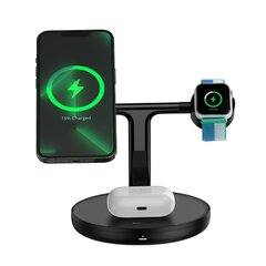 Baseus Swan stand 3in1 magnetic charger with USB Type C cable 1m black (WXTE000101) hind ja info | Laadijad mobiiltelefonidele | hansapost.ee