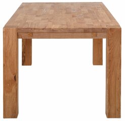 Стол обеденный Notio Living Ea 160 см, светло-коричневый цена и информация | Кухонные и обеденные столы | hansapost.ee