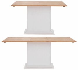 Обеденный комплект Silas, белый/цвет дуба цена и информация | Комплекты мебели для столовой | hansapost.ee