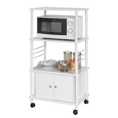 Кухонный шкаф на колесиках SoBuy FRG12-W, белый цена и информация | Кухонные шкафчики | hansapost.ee