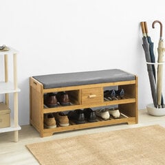 Шкафчик для обуви SoBuy FSR75-N, коричневый цена и информация | SoBuy Мебель для прихожей | hansapost.ee