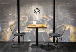 Laud Puro-II, 70 cm, must/tamme värv цена и информация | Кухонные и обеденные столы | hansapost.ee