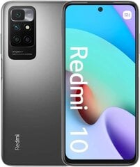 Xiaomi Redmi 10 4G Dual SIM 4/64GB MZB0A6NEU Carbon Grey цена и информация | Мобильные телефоны | hansapost.ee