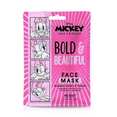 Niisutav ja lõbus näomask Mad Beauty Mickey After Summer Sun & Pool Kids (1 tk Daisy Raspberry x 25 ml) hind ja info | Laste ja ema kosmeetika | hansapost.ee