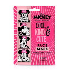 Niisutav ja lõbus näomask Mad Beauty Mickey After Summer Sun & Pool Kids (1 tk Minnie Pearl Powder x 25 ml) hind ja info | Laste ja ema kosmeetika | hansapost.ee