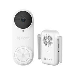 Ezviz DB2C Full HD 1080p Беспроводной видеодомофон с аккумуляторной батареей и коммуникационной консолью Белый цена и информация | Дверные звонки, глазки | hansapost.ee