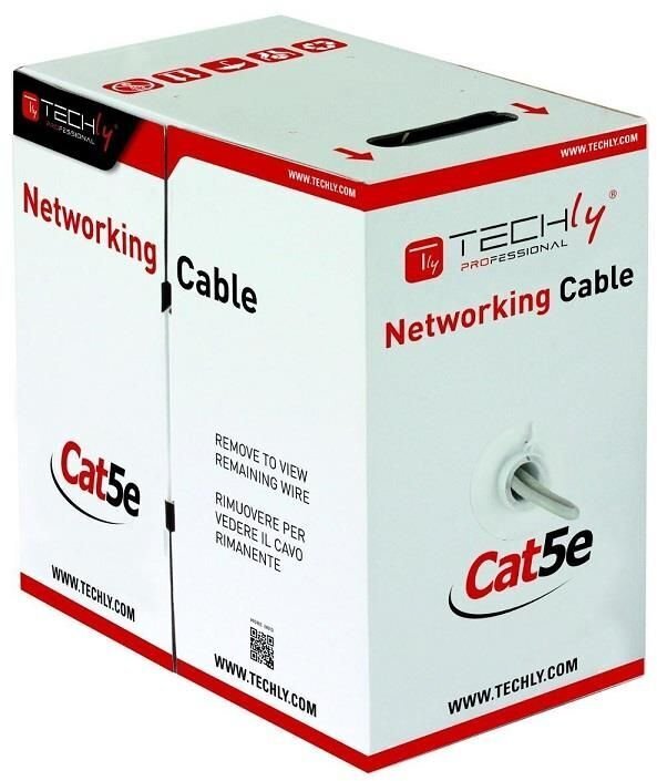 Kaabel Techly keerdpaariga Cat5e UTP võrgukaabel305m Box hall SOHO CCA цена и информация | Juhtmed ja kaablid | hansapost.ee