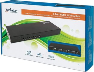 HDMI / USB KVM переключатель 8x1 Full HD 1080p Manhattan 152785 цена и информация | Manhattan Компьютерная техника | hansapost.ee