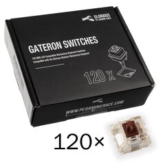 Glorious PC Gaming Race Gateron Brown Tactile & Soft 120 шт. цена и информация | Клавиатура с игровой мышью 3GO COMBODRILEW2 USB ES | hansapost.ee