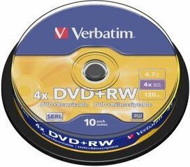 DVD-RW plaadid Verbatim 43488 hind ja info | Vinüülplaadid, CD, DVD | hansapost.ee